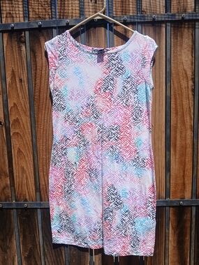French Connection Multicolor Geometric Print Sleeveless Dress